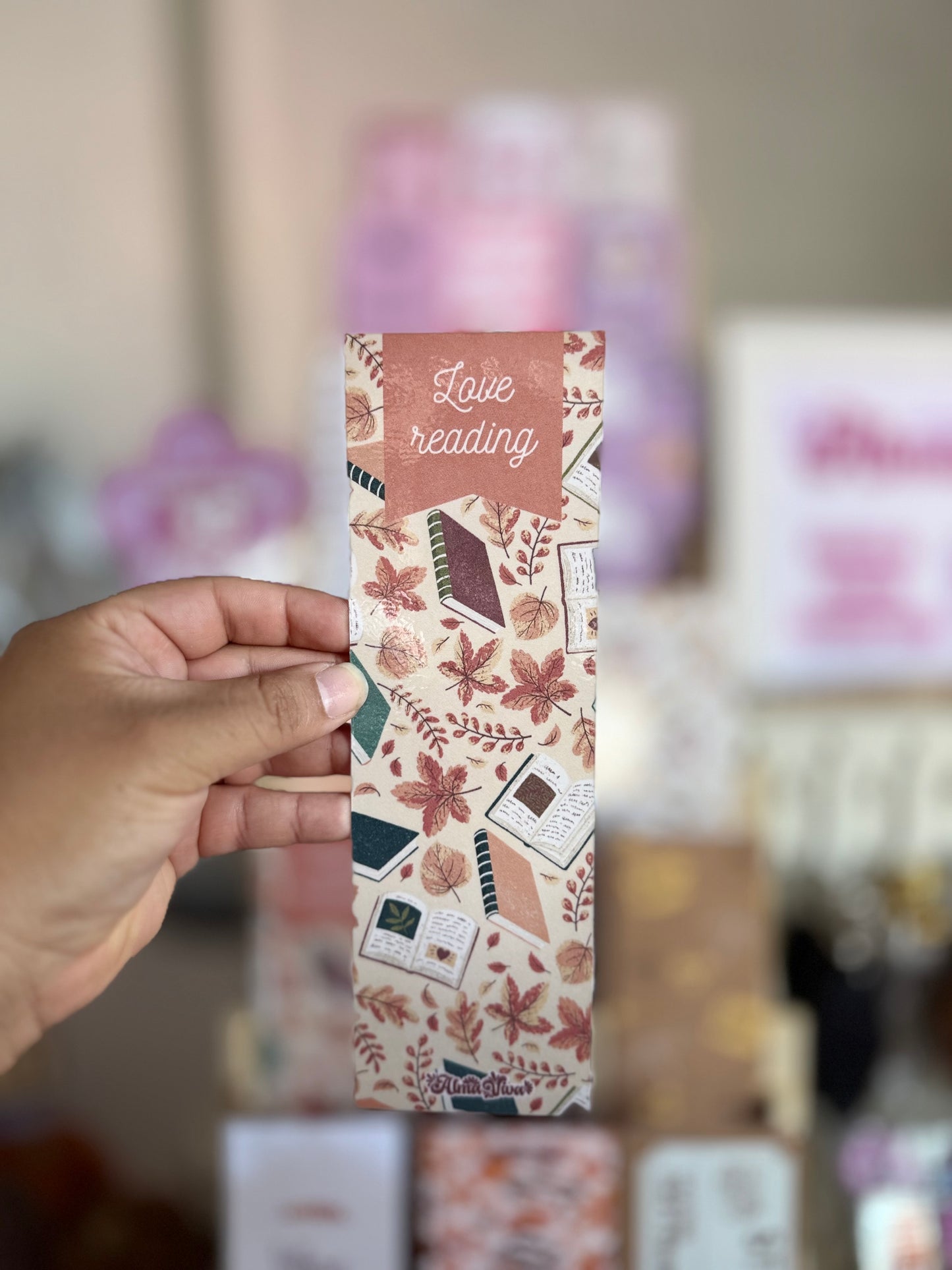 Love Reading Fall Bookmark
