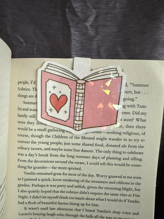 Book Heart Magnet Bookmark