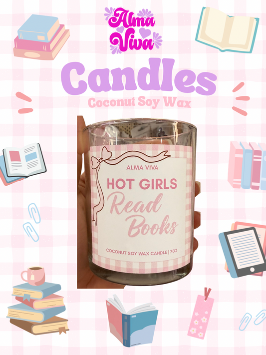 Hot Girls Read Books - 7oz Candles