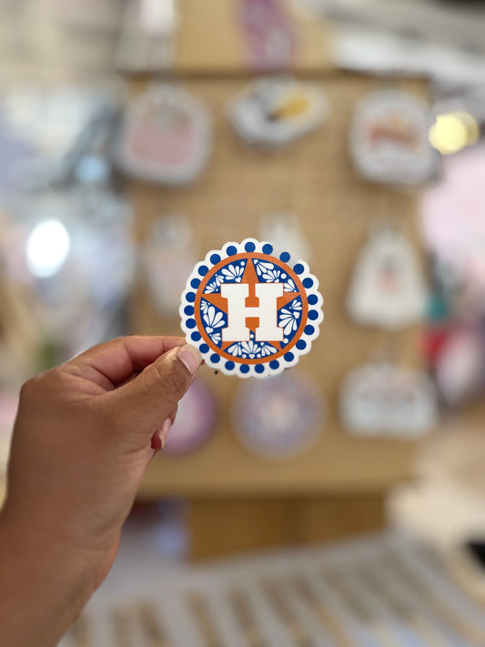Blue Astro Talavera Sticker