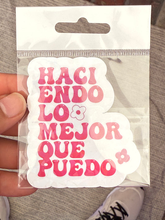 Haciendo lo Mejor Sticker