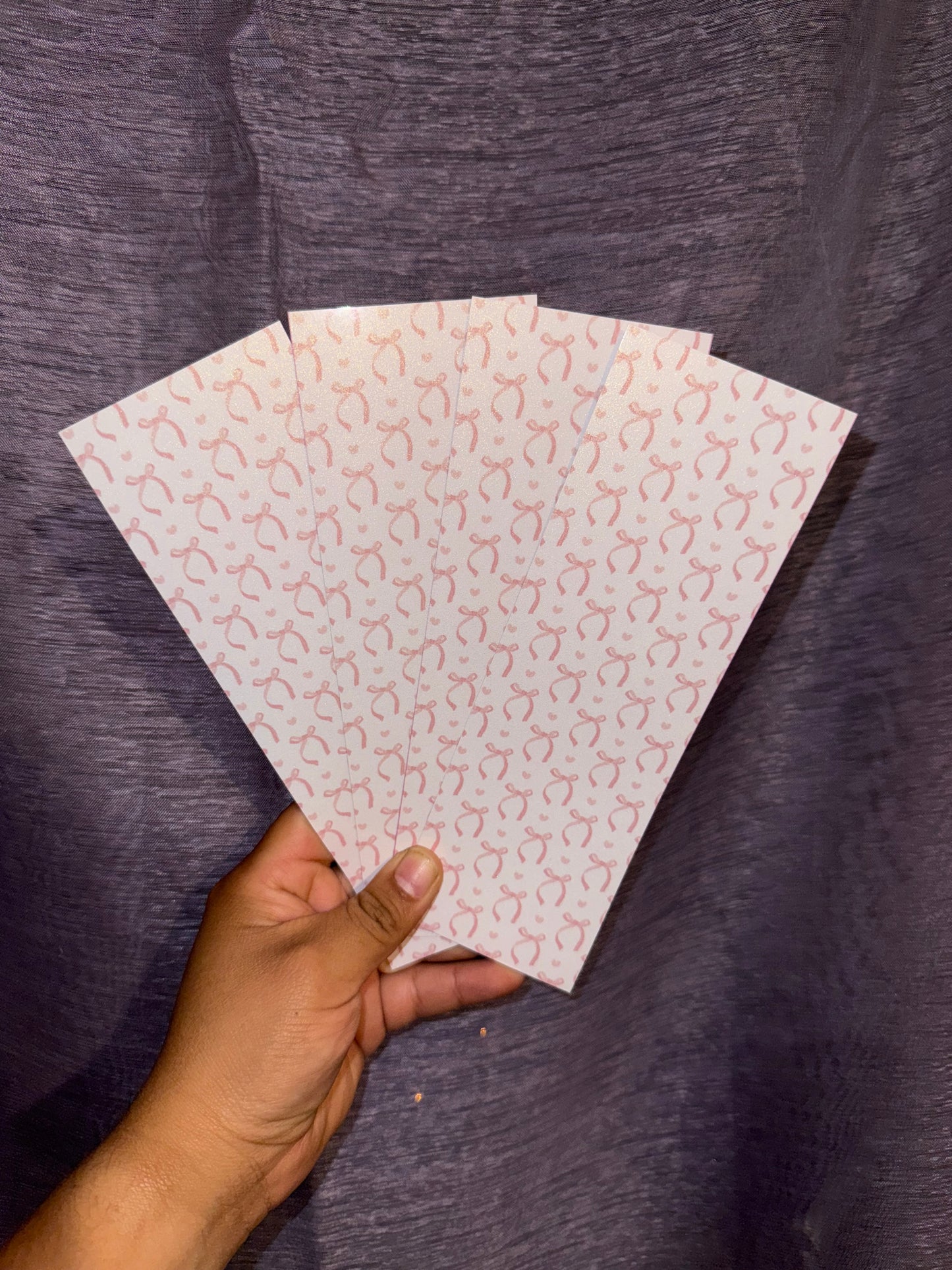 Pink Coquette Bows Bookmark