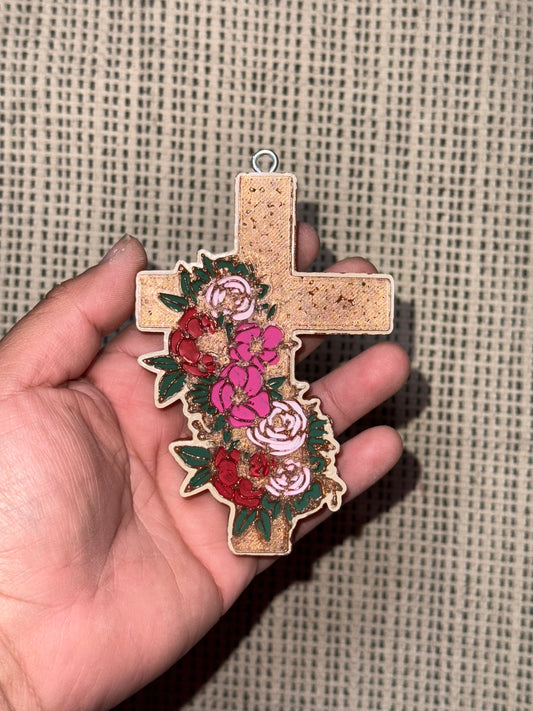 Cross Flowers Freshie