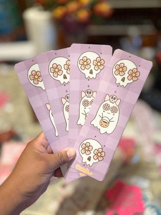 Ghost Trio Checkered Bookmark
