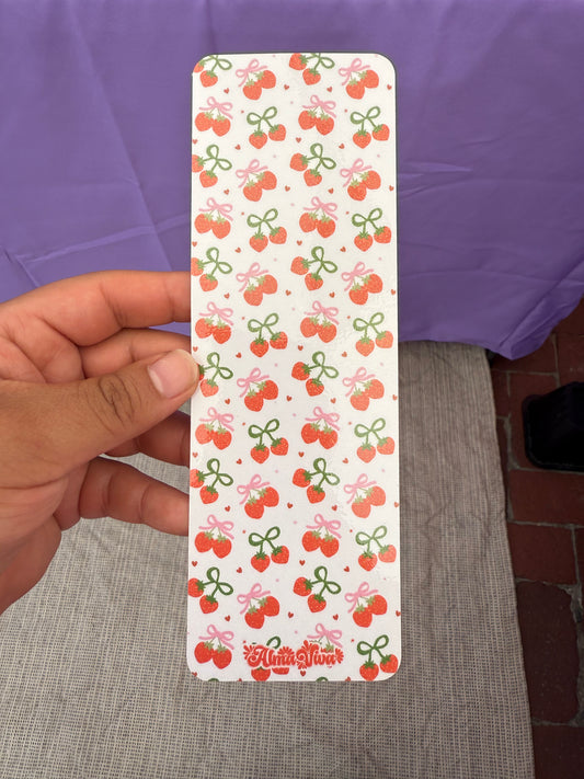 Coquette Strawberries Bookmark