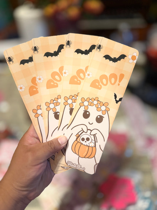 Ghost Flower Crown Bookmark