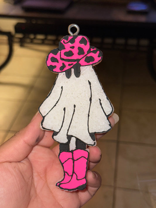 Ghost Cowgirl Freshie
